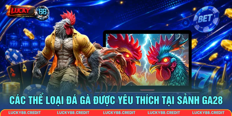 Các thể loại đá gà được yêu thích tại sảnh GA28